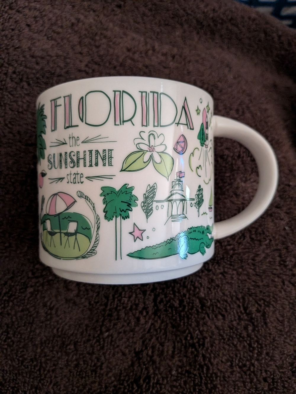 Starbucks Florida Been There Series White Ceramic Mug